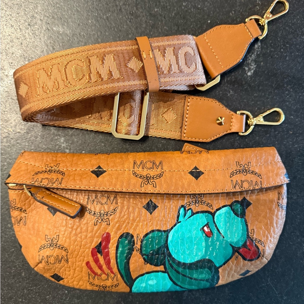 RARE MCM Belt/ Crossbody Bag